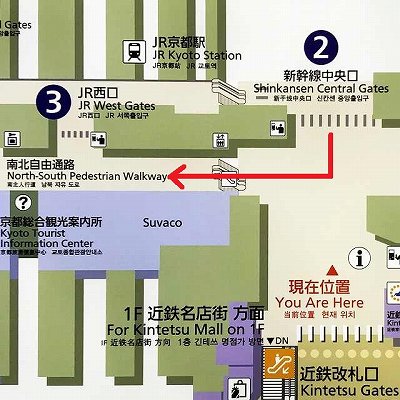 新幹線京都駅から伊勢丹への行き方