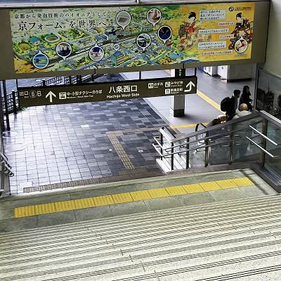 JR在来線京都駅から八条西口への行き方