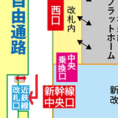 JR在来線京都駅から近鉄京都駅への乗り換え方法