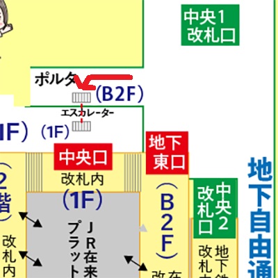 地下鉄京都駅から大階段への行き方