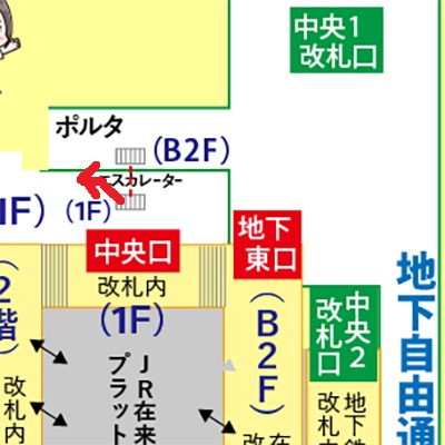 地下鉄京都駅から大階段への行き方